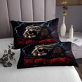 thumbnail image 3 of Erosebridal Wild Lion Coverlet Set King,Rose Lightning Bedding Set,3-Piece, 3 of 5