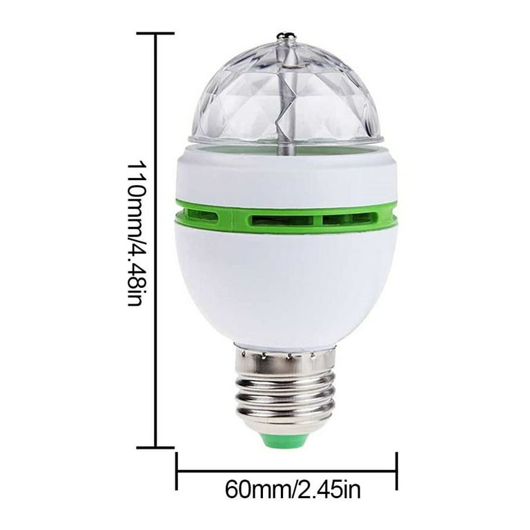 MINI LAMPE DISCO ROTATIVE LED MIXTE A VIS/ BAIONETTE E27/ B22