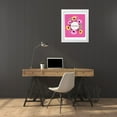 thumbnail image 3 of Straatsma, Leah 15x18 White Modern Wood Framed Museum Art Print Titled - HOME Florals Hot Pink, 3 of 4
