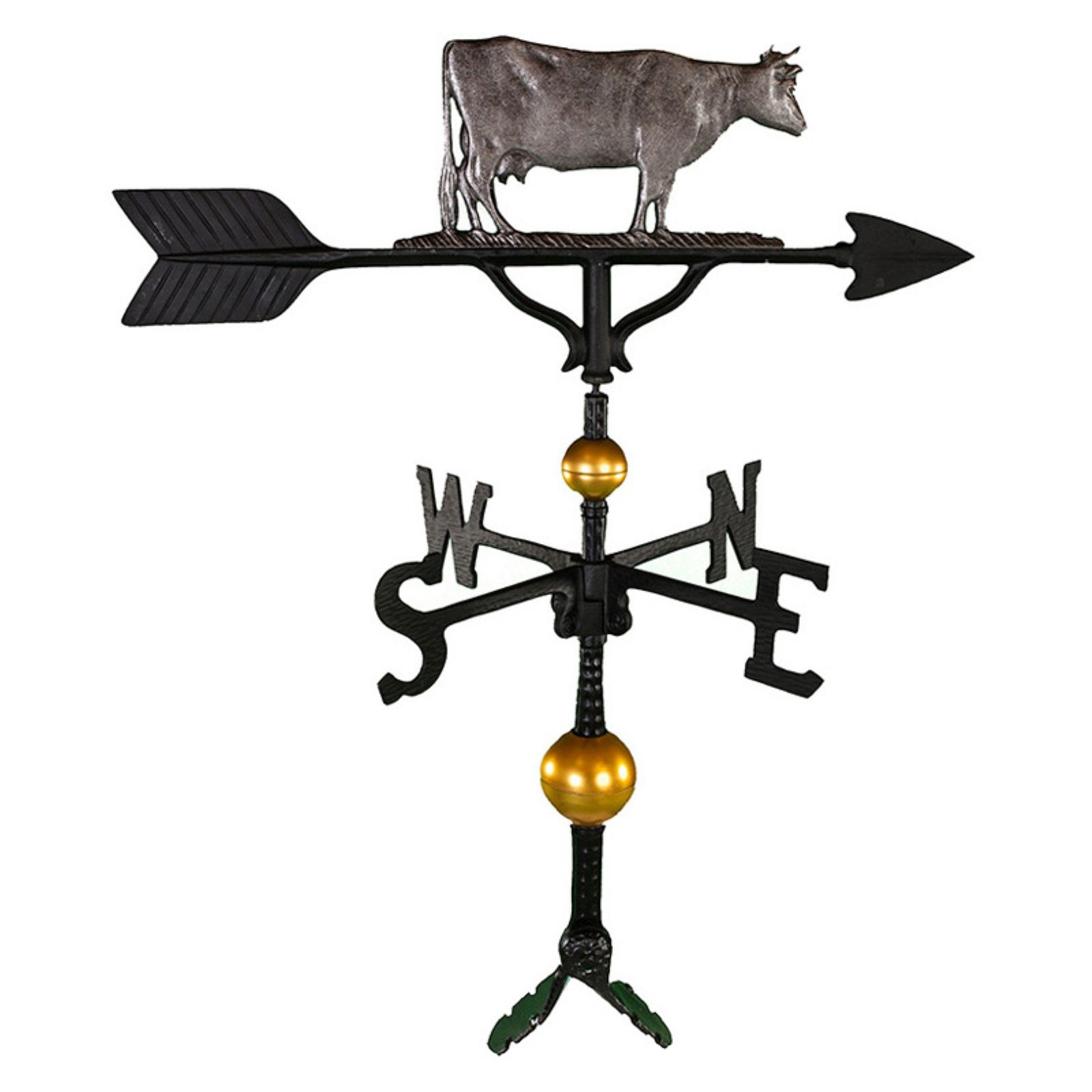 Deluxe Swedish Iron Cow Weathervane 32 in. by Montague Metal Products