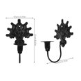 thumbnail image 2 of WHAMVOX  Candle Holder Wall-mounted Hanging Candlesticks Banquet Black, 2 of 8