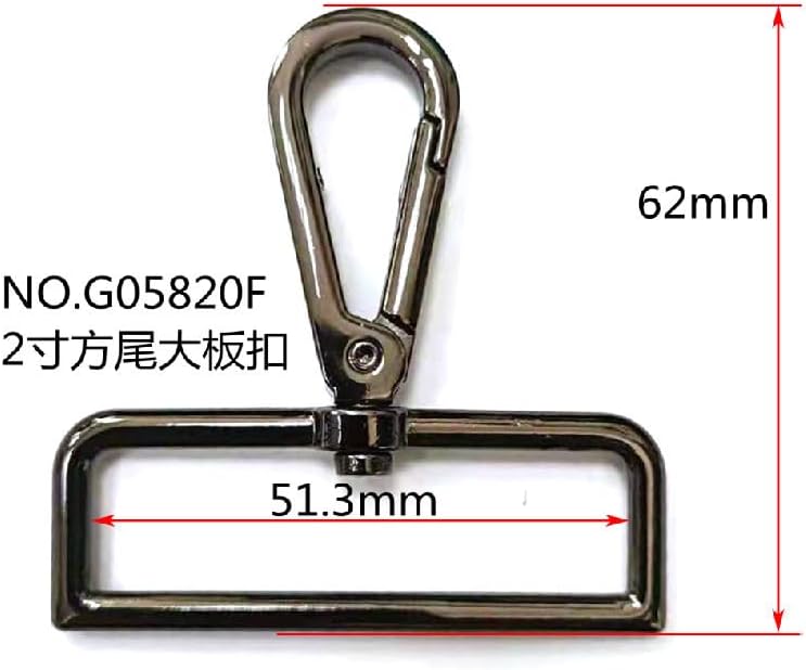 ABCISI 24 Pack Lobster Claw Swivel Clasps Metal D Ring Snap Hooks Lobster Trigger Lanyard Clasp Clips Hook for Keychain Jewelry DIY Crafts Purse Bag Making (1.5 Inch Gunmetal)