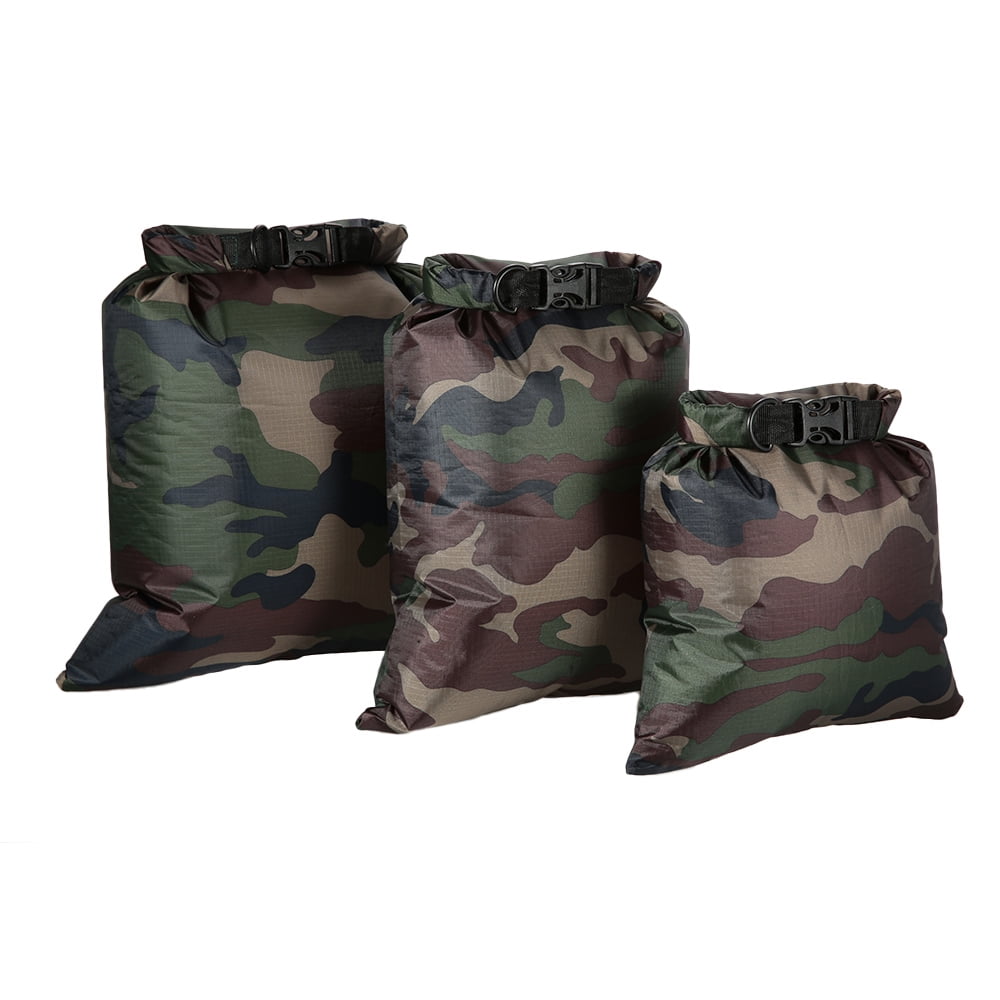 2XL+2L Camouflage Travel Shoe Bags Waterproof Portable Storage Bags with Handle for Men & Women 