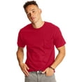 thumbnail image 1 of Hanes Adult Beefy-T Pocket T-Shirt 2-Pack, 3XL, Deep Red, 1 of 1
