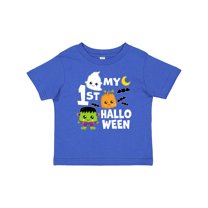 Inktastic My 1st Halloween with Ghost Monster and Pumpkin Boys or Girls Baby T-Shirt