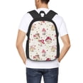 thumbnail image 4 of Fotbe Floral Mushroom Mochila para Hombre y Mujer - Tela Oxford 600D Resistente - Mochila Impermeable de Gran Capacidad para Escuela, Viajes y Senderismo, 4 of 6