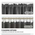 thumbnail image 4 of Deconovo Light Gray Blackout Curtains Rod Pocket Curtain Panels Light Blocking Curtains for Baby Room 52W x 95L inch 2 Panels, 4 of 10
