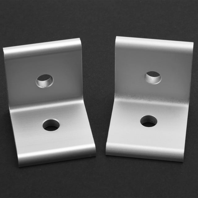 4 piezas de unión de soporte de ángulo de esquina para conector de perfil de aluminio (blanco 4545)