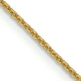 thumbnail image 1 of 14k Yellow Gold 18 Inch .9mm Cable Chain Necklace Pendant Charm, 1 of 9