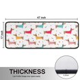 thumbnail image 5 of Kitchen Rugs Sets Of 2,Colorful Funny Dachshund Anti Fatigue Kitchen Mat Rugs Non Slip Washable,Decorative Kitchen Floor Mats for Kitchen,Sink,Laundry,17"x47"+17"x47", 5 of 5