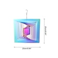 thumbnail image 2 of Girador de Viento Cuadrado 9.84" x 13.39" Acero Inoxidable, Multicolor, 2 of 7