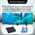 thumbnail image 5 of External Blu Ray Drive for Laptop PC Portable BD CD DVD Player Burner Writer Reader Compatible, 5 of 5
