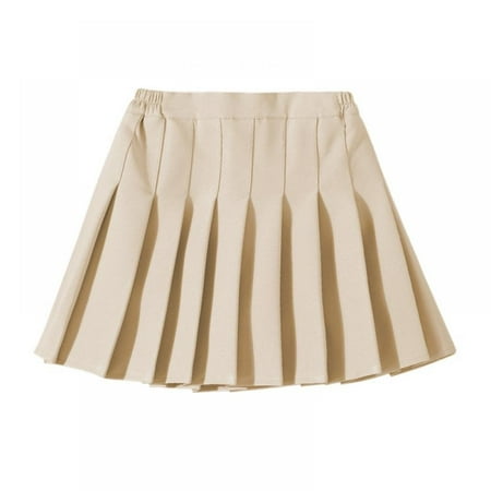 

Uccdo 2-12Y Girls Pleated Mini Skirts with Lining Shorts School Uniform Skirt Tennis Skirts Skater Skorts