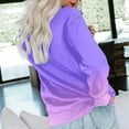 thumbnail image 4 of WILLBEST Womens Fall Clothes Dressy Casual Tops Womens Casual Gradient Print Round Neck Sweatshirt Long Sleeve Top Pullover Loose Pullover Sweater, 4 of 5