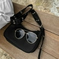 thumbnail image 5 of JUYGO New Nylon Bag Women Vintage Black Shoulder Bag Casual Girls Armpit Bag Solid Color Handbag Street Crossbody Bag sac a main femme, 5 of 6