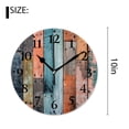 thumbnail image 2 of 10 Inch Wall Clock Battery Operated Silent Clock Decorative for Office, Kitchen, Outdoor, Living RoomWooden Plank Wall Nature Lovely, 2 of 4