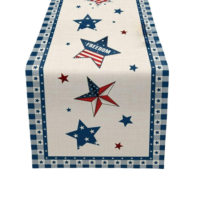 TACILIP Holiday Table Decoration with Traditional Color Design Independence Day Decor, Gifts for Men