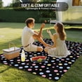 thumbnail image 4 of Colorful Polka Dot Outdoor Rug for Patio/Deck/Porch, Non-Slip Large Area Rug 6 x 9 Ft, Modern Minimalist Geometric Black Indoor Outdoor Rugs Washable Area Rugs, Reversible Camping Rug Carpet Runner, 4 of 8