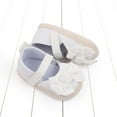 thumbnail image 6 of Xfvqtps Infant Girls Walking Shoes Mary Jane Bowknot Cute Princess Non Slip Comfortable Soft Sole Cotton Prewalker Baby Newborn Fashion Crib Shoes White, 6 of 6