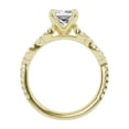 thumbnail image 2 of Unique Moments 2 ct Lab Grown Princess Diamond Infinity Solitaire Engagement Ring 10K Yellow Gold, 2 of 6