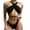 Black, variant on Aayomet Two Piece Swimsuit For Women Push Ladies 2pack Bikinis Split Swimsuit Swimwear Swimsuit Bikini Up Two-piece Women Rib,Black XL