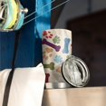 thumbnail image 3 of 20 Oz Paw Prints and Bones Coffee Tumbler Double Wall Insulated Stainless Steel Water Bottle | Metal Reusable Thermoses Flask with Cup Cap | Leak & Sweat Proof with Anti-Dust Lid, 3 of 7