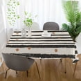 thumbnail image 3 of Yayeee Tablecloths 60" x 120" Rectangle Wrinkle Resistant Party Table Cover, Black Stripes, 3 of 8