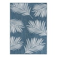 thumbnail image 2 of World Rug Gallery Contemporary Palm Leaves Textured Flat Weave Indoor/Outdoor Area Rug - NAVY 5' X 7', 2 of 9