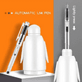 thumbnail image 1 of Auto Fill Ink Fountain Pen Transparent Pen Automatic Ink Fountain Pen Calligraphy Student Pen Beginners Available,Red,0.38mm, 1 of 8