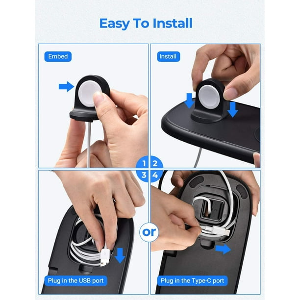 Seneo dual 2 outlet in 1 wireless charger