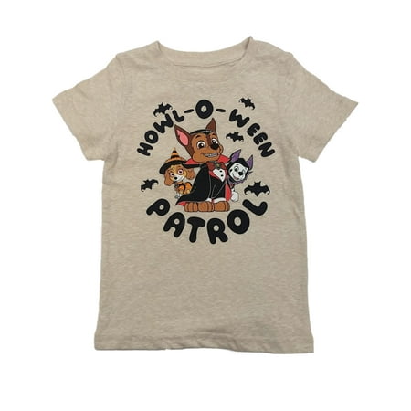 Paw Patrol Toddler Boys Cream Vampire Chase Howl-O-Ween T-Shirt