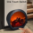 thumbnail image 3 of Jinsinto Lanterne Décorative pour Cheminée, Lumière de Cheminée LED Effet de Flamme de Bûche Simulée, Interrupteur Tactile et Lanterne Alimentée par USB pour Décoration Intérieure Décoration de Noël, 3 of 5