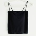 thumbnail image 3 of Munlar Tank Tops for Women Trendy Black Camisole Sleeveless Solid Color Spaghetti Straps Square Neck Basic Shirts, 3 of 3