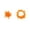 Orange, variant on Star Fluorescent Neck Ring Bracelet, Glow In The Dark Matching Wristbands, Black Light Reactive Design, Set for Halloween Party Costume Accessories