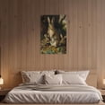 thumbnail image 3 of ZHONGYUTONG Vintage Rabbit Canvas Wall Art Brown Bunny Picture Print Forest Hare Easter Animal Painting for Nursery Decor Framed (24.00" x 36.00"), 3 of 5