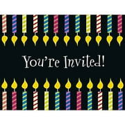 One More Candle Over the Hill Adult Birthday Party Invitations w/Envelopes