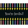One More Candle Over the Hill Adult Birthday Party Invitations w/Envelopes