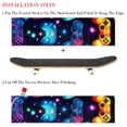thumbnail image 2 of Game Controller Emery Skateboard Grip Tape Stickers Pack of 2 | Premium PVC Backing | 8.8x32.6in/22.4x83cm Size | Durable Skateboard Stickers, 2 of 5