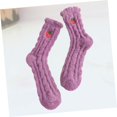 thumbnail image 2 of 1 par de calcetines de lana coral para niños, calcetines de felpa esponjosos, calcetines de lana coral, calcetines para dormir, pantuflas de lana, calcetines de toalla (púrpura), 2 of 4