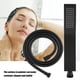 thumbnail image 3 of Cabezal de ducha de mano cuadrado de latón negro mate, rociador de baño, ducha de mano con manguera, 3 of 14