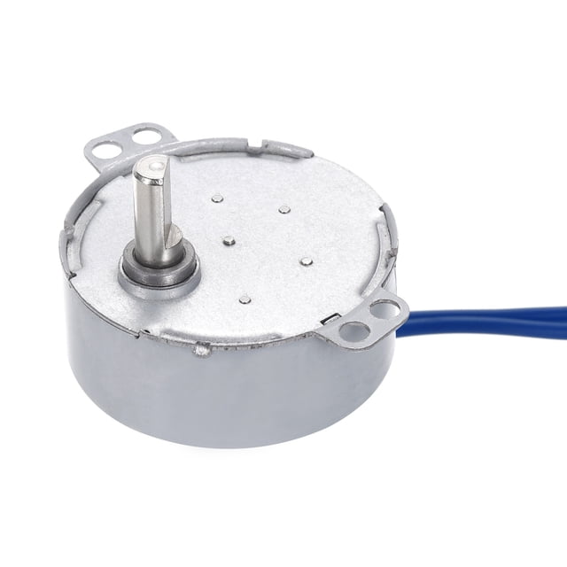 Motor Síncrono Uxcell AC100-127V 15-18RPM 50-60Hz CW 4W D Eje para Horno de Microondas, Ventilador