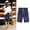 Navy, variant on Ofreoo Women’s Printed Elastic Waist Casual Pockets Half Pants Perfect for Every Occasion Deal of the Week