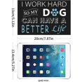 thumbnail image 4 of Decoración de pared con frases inspiradoras: "Trabajo duro para que mi perro tenga una vida mejor". Letreros de madera rústicos con frases positivas, frases divertidas sobre mascotas., 4 of 7