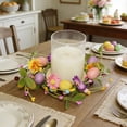 thumbnail image 4 of Easter Holiday Floral With Decorative Eggs For Front Door Indoor Outdoor Spring Centerpiece, 4 of 6