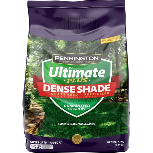 Pennington Ultimate Plus Grass Seed and Fertilizer, for Dense Shade