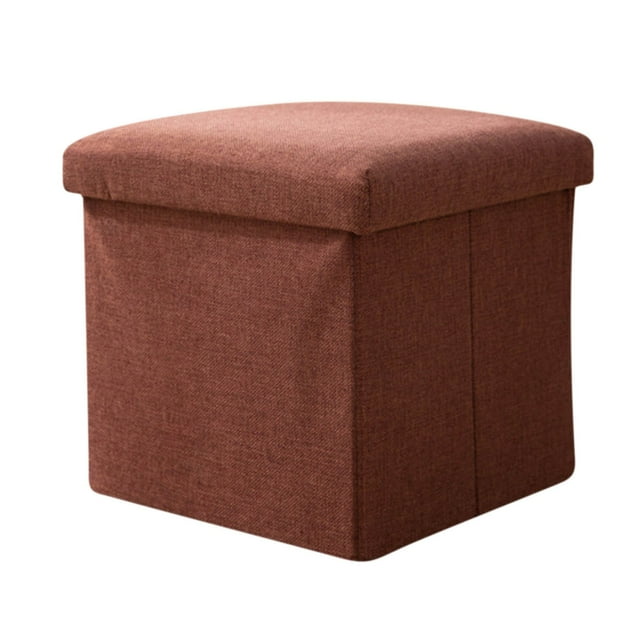 Multifunctional Storage Stool Can Sit, Storage Stool, Home Solid Color Combination Fabric Folding Storage Box, Shoe Changing Stool