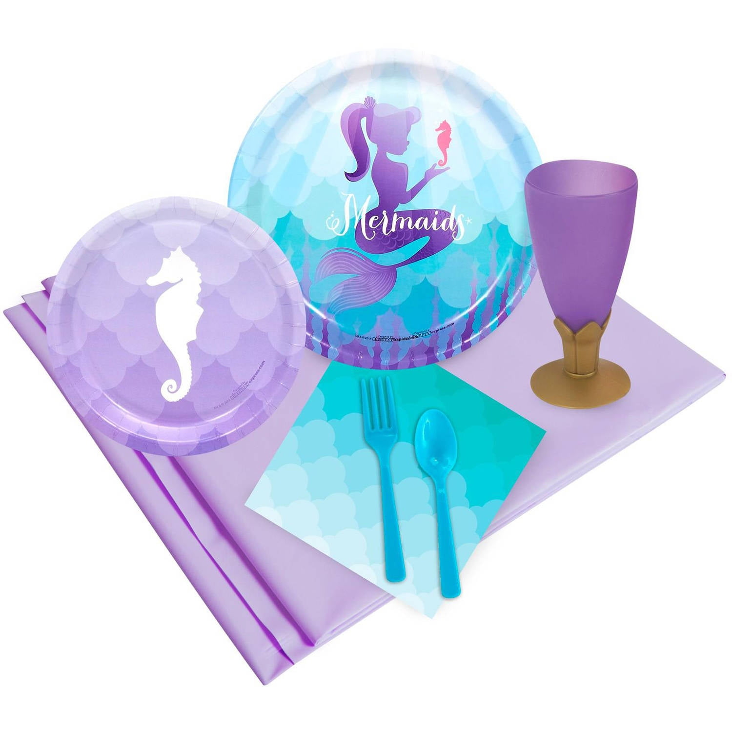 Birthday Express Multicolor Plastic Party Supply Sets, (97 Pieces