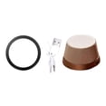 thumbnail image 2 of Mini altavoz portátil Bluetooth 2 en 1 con soporte para teléfono, resistente al agua, sonido potente y nítido, conexión USB. oro rosa, 2 of 9