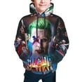 thumbnail image 4 of Harley Quinn Joker Film Youth Sweatshirt Hoodies Pullover 3D Print Novelty Hooded Hoody Clothes For Boys Girls Teen Clothing, 4 of 7