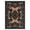 Black, variant on ZACOO 9'x12' Area Rug, Floral & Decorative Animal Printed Machine Washable Ultra Thin Non Slip Carpet for Living Room Dining Room, Orange